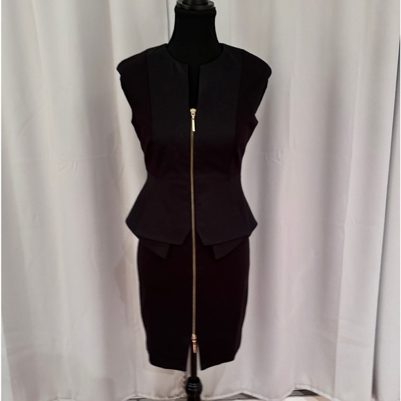 BNWT Ted Baker Black Pencil Dress Size 1 (2-4 US) - Picture 2 of 6